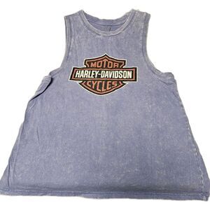 Women's Size Large Harley-Davidson Vintage Wash Muscle Tank